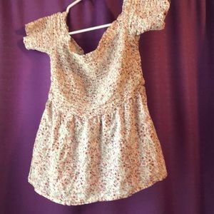 Off the shoulder floral top